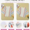 Womens 2024 Cute Spring Summer Color Block Striped Lightweight Comfy Cable Knit Beach Boho Clothes Pullover Sweaters