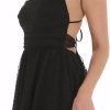Women Graduation Dress Spaghetti Straps Sleeveless Short Dresses Y2k Low Cut Bodycon Going Out A-Line Mini Dress