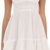 Women Graduation Dress Spaghetti Straps Sleeveless Short Dresses Y2k Low Cut Bodycon Going Out A-Line Mini Dress